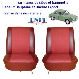 Garnitures de siège Renault Ondine Dauphine Export