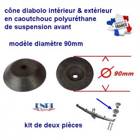 Cône de suspension avant 90mm Renault