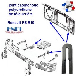 Joint jupe arrière Renault 8 & 10