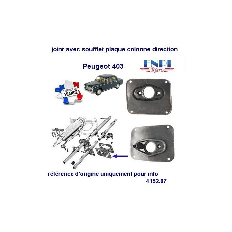 Joint plaque de colonne direction Peugeot 403