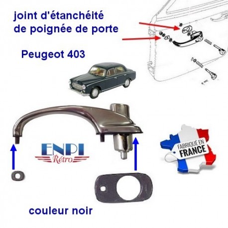 Joint poignée de porte Peugeot 403