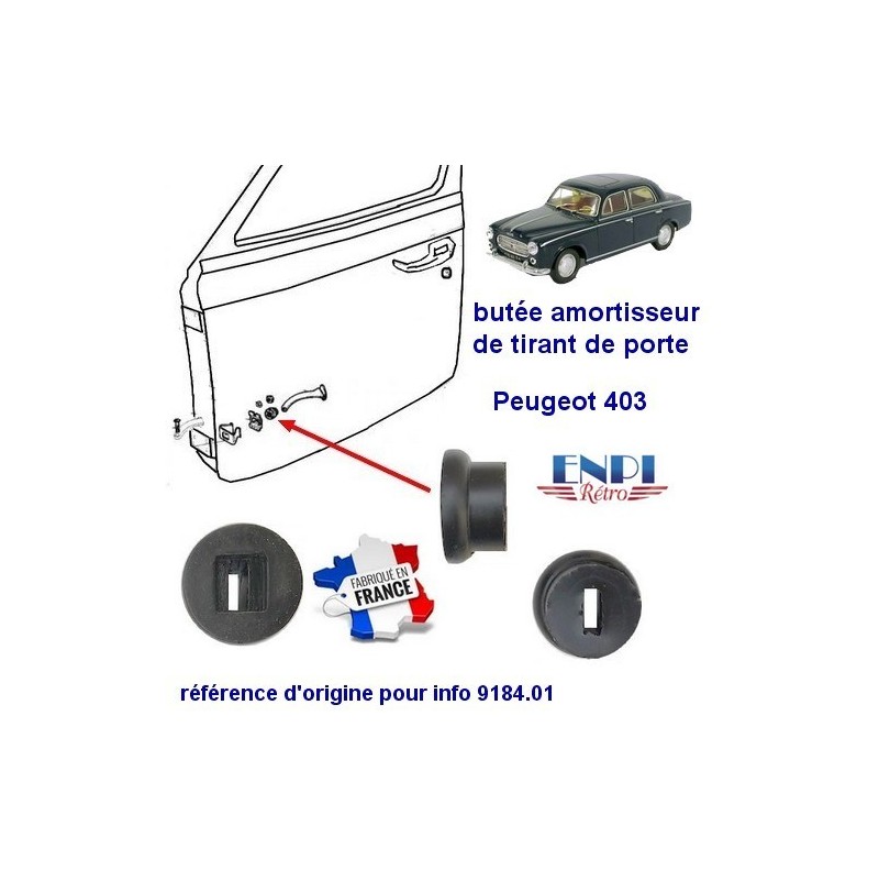 Butée de tirant de porte Peugeot 403