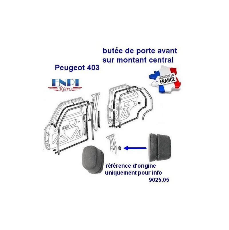 Butée sur montant Peugeot 403