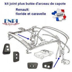 Tapis de sol avant Renault Caravelle & Floride rouge