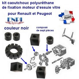 kit fixation moteur essuie vitre Renault et Peugeot