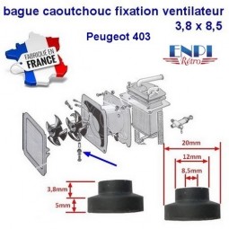 bague d'axe de fixation ventilateur Peugeot 403