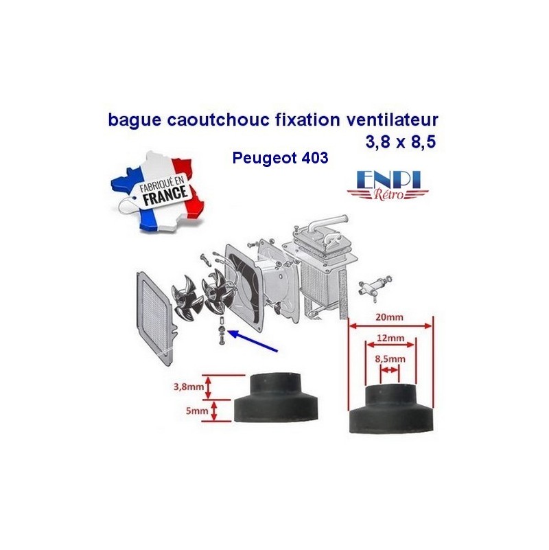 bague d'axe de fixation ventilateur Peugeot 403
