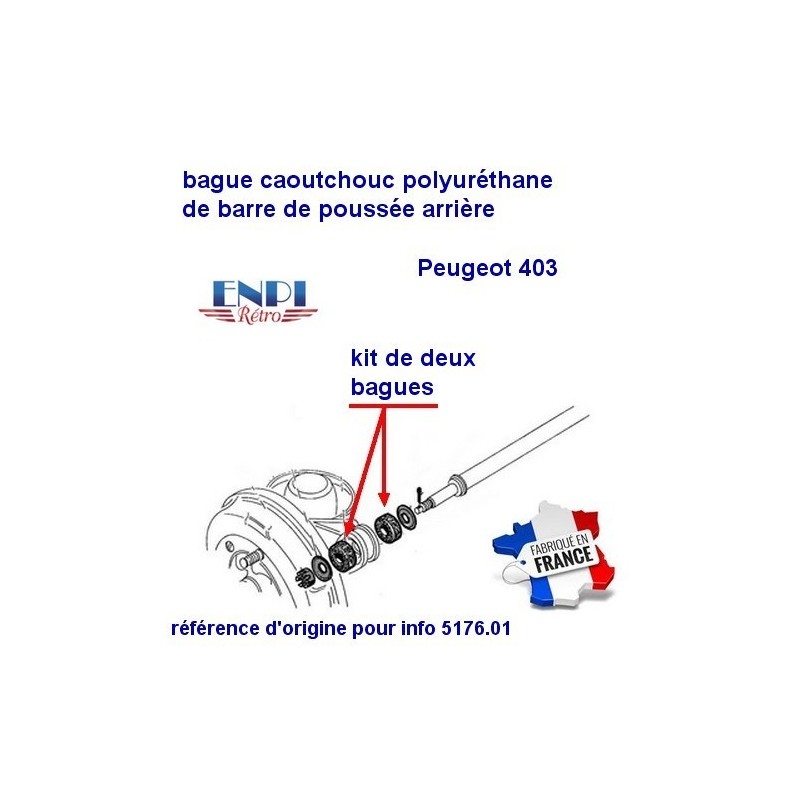 bague de barre de poussée Peugeot 403