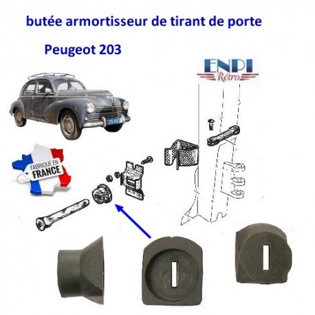 Joint de porte Renault, appui de capote Peugeot 203