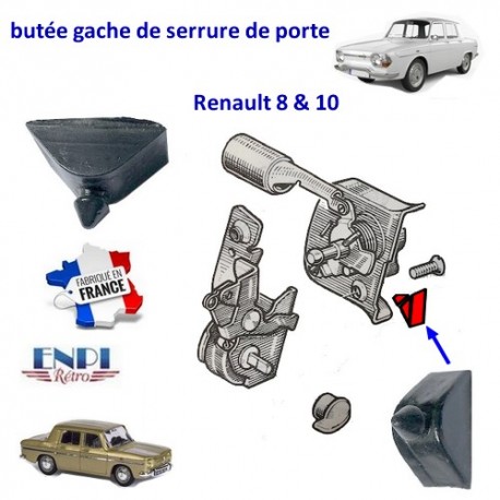 butée de gâche de serrure de porte Renault 8 & 10