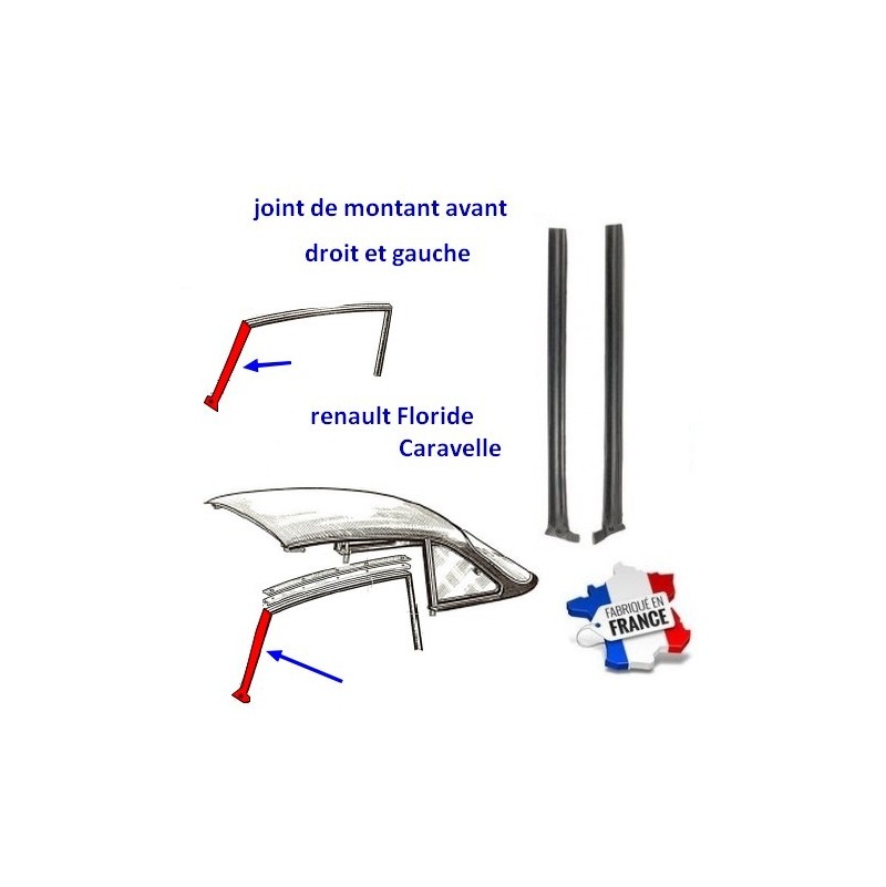 joint montant avant Renault Floride Caravelle