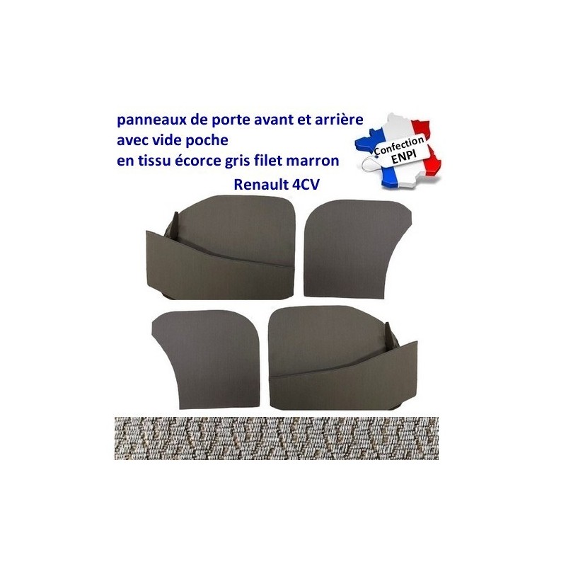 Panneaux de portes 4CV + vide poche