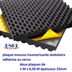 baytronic Plaque de mousse insonorisante, microporeuse et