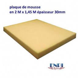 Plaque de mousse TRES FERME épaisseur 30mm (2m x 1.6m)