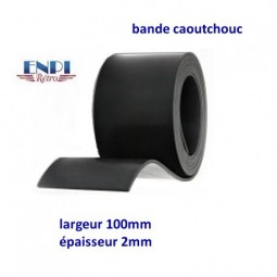 Bande caoutchouc lisse 100mm x 2mm