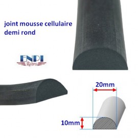 Joint demi rond 20mm x 10mm 