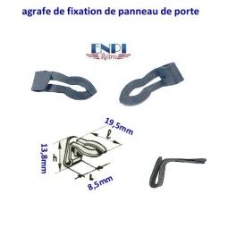 Agrafe de fixation de panneau de porte 