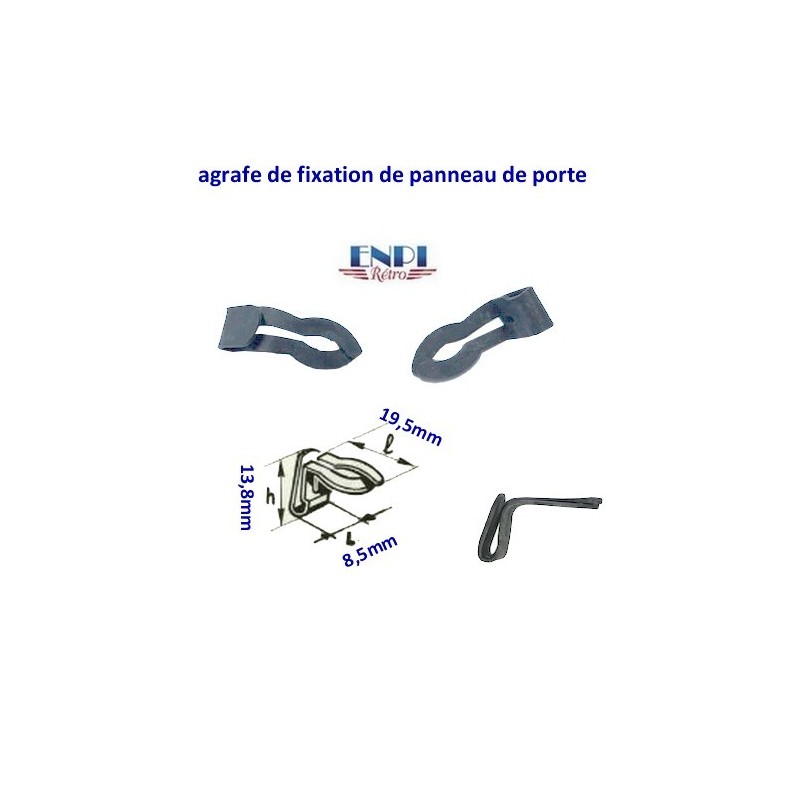 Clips agrafe de fixation panneau de porte 6N0868243A Polo 3 6N 6N2