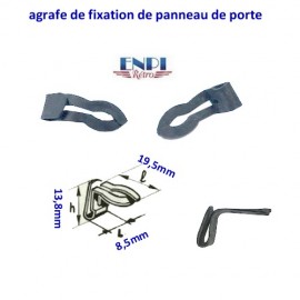 Generic 10pcs de 8mm pour des agrafes de panneau de porte de