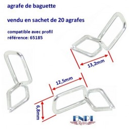 agrafe baguette aluminium