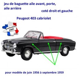 Baguettes Peugeot 403 cabriolet