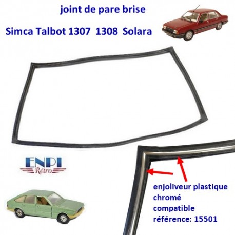 1308 1510 Joint d'étanchéité de coulisse de vitre pour Talbot 1307 Solara 