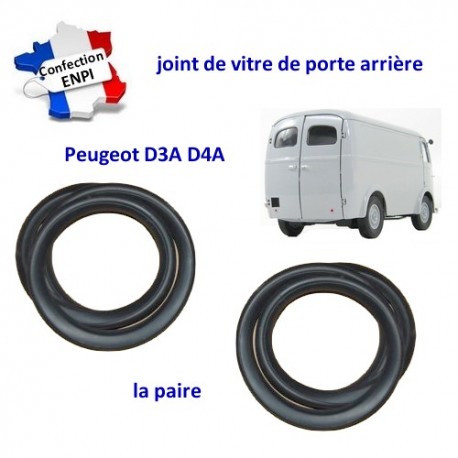 Joint de vitre porte arrière Peugeot D3A, D4A