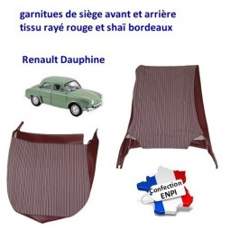 Garnitures de siège Renault Dauphine 