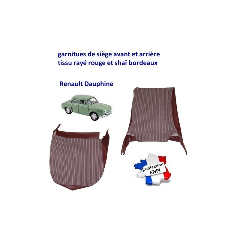 Garnitures de siège Renault Dauphine 
