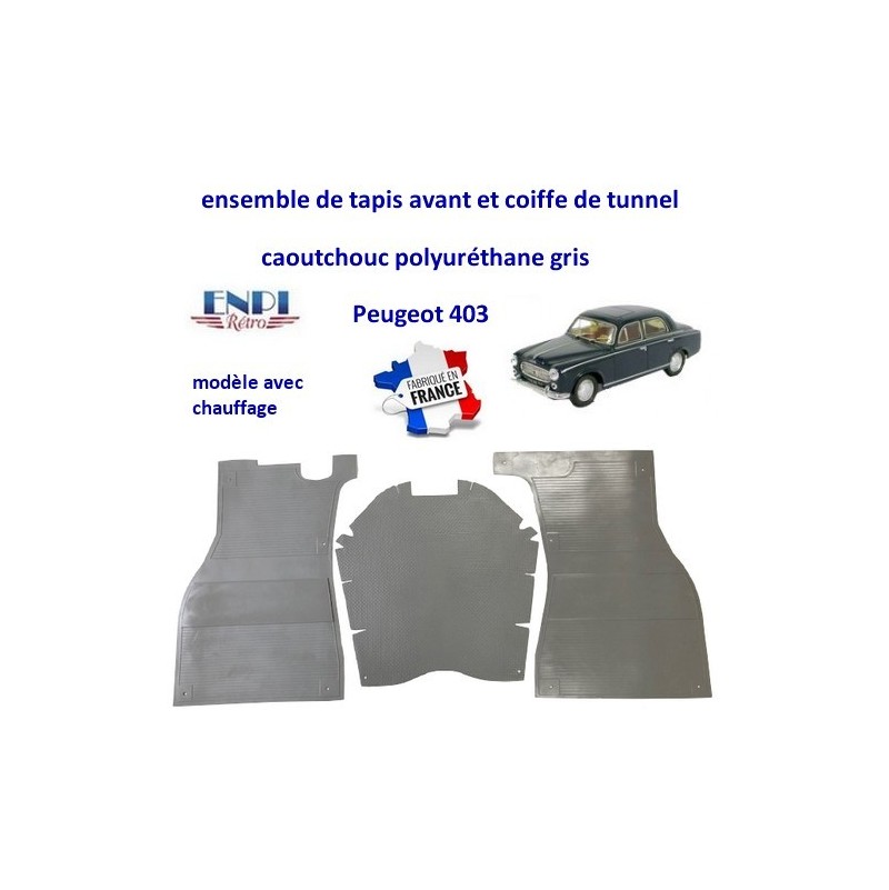 tapis avant Peugeot 403 ensemble complet