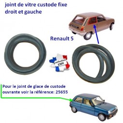 Joint de vitre de custode Renault 5 