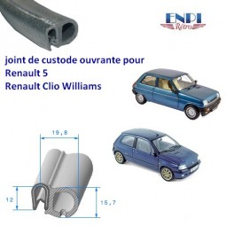 Joint de vitre de custode Renault 5 