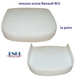 Mousse assise de siège avant Renault 4CV