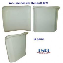 Mousse dossier de siège avant Renault 4CV 