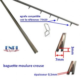 baguette moulure creuse vendue au mètre lineaire