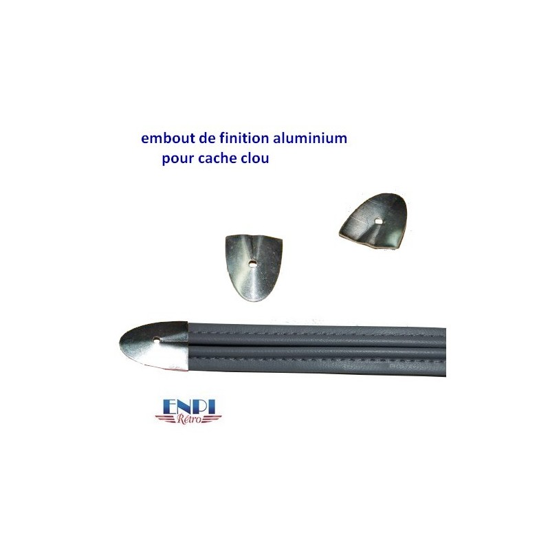 Embout finition aluminium pour cache clou 