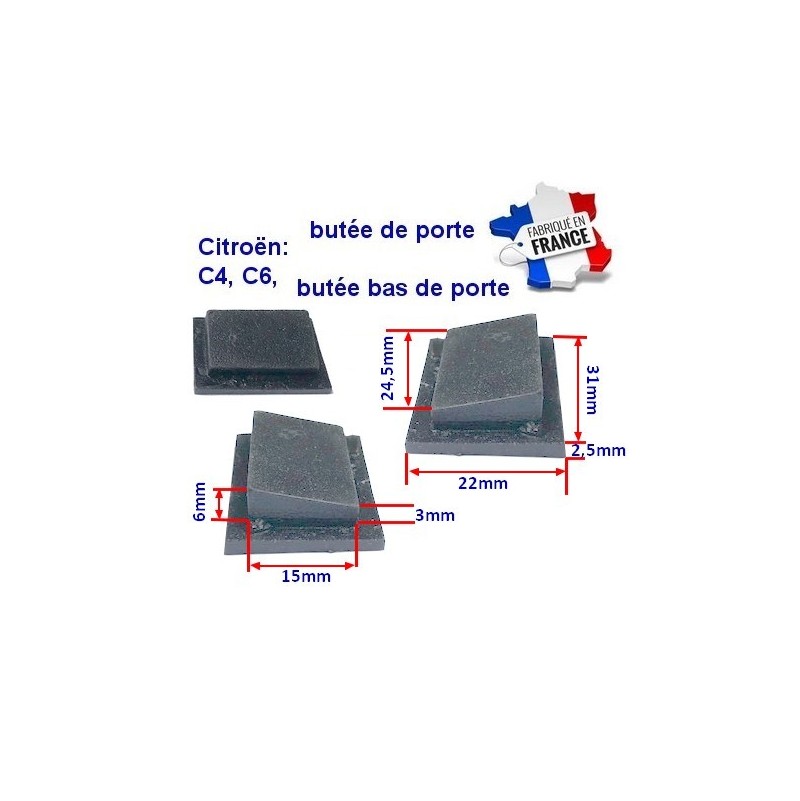 Butée de bas de porte Citroen C4, C6 