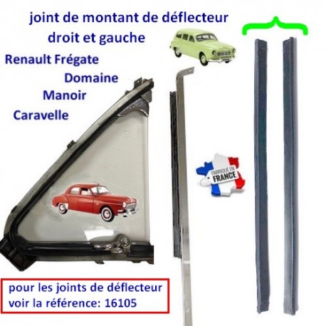 joint vertical de montant de déflecteur Renault Frégate