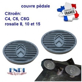 Couvre pédale Citroen C4 - C6 G - Rosalie 8 - 10 - 15