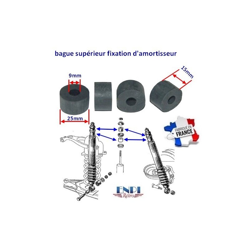 Bague supérieure d'amortisseur 