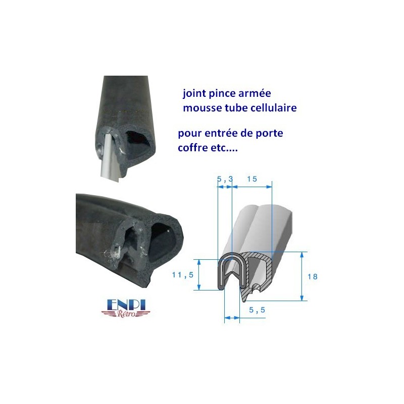 Joint de Porte Coté Chassis Caoutchouc