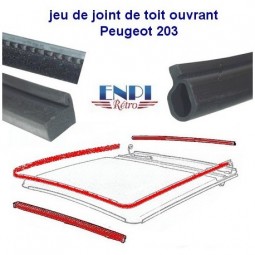 Joint de toit ouvrant Peugeot 203