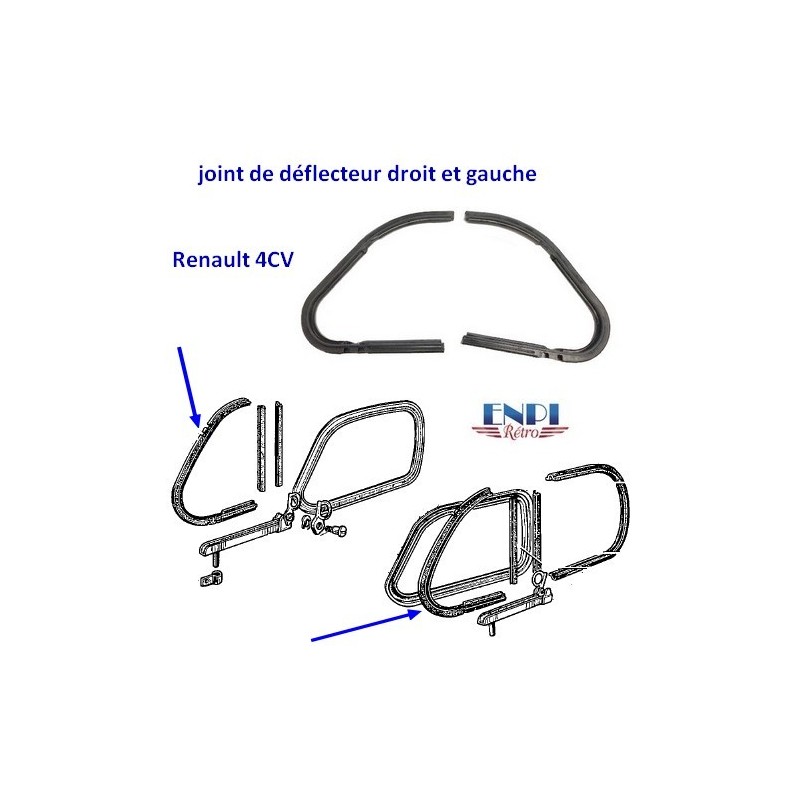 Joint de déflecteur Renault 4CV