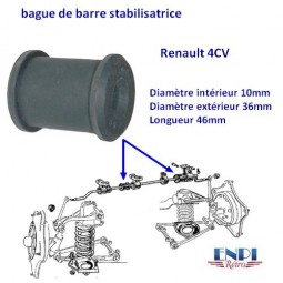 Bague stabilisatrice Renault 4CV