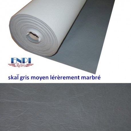 Skaï gris moyen 