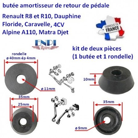 butée de retour de pédale Renault