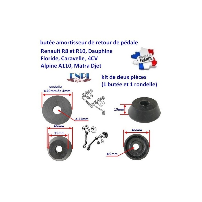 butée de retour de pédale Renault