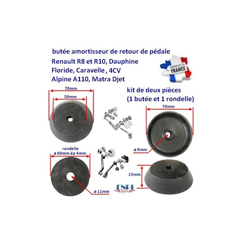 butée de retour de pédale Renault