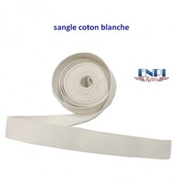 Sangle coton blanche 