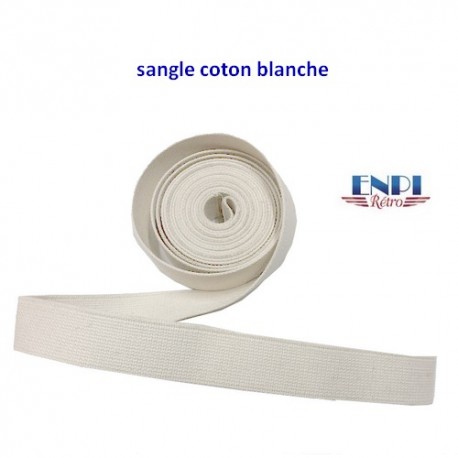 Sangle coton blanche 